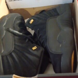 Jordan Black and Gold Kids Sneakers